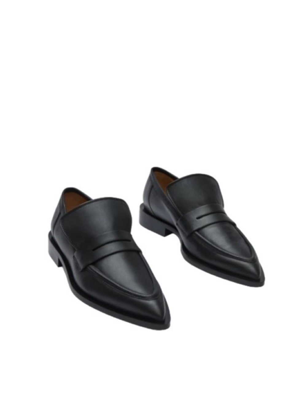 New ATP Atelier Montazzoli Penny Loafer Black Nappa Sz 8